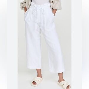 Club Monaco Anreannah White Cropped Pants